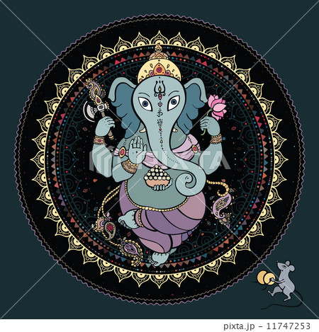 Ganesha Hand drawn illustration. 11747253