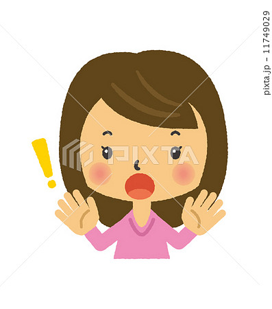 女性　驚く 11749029