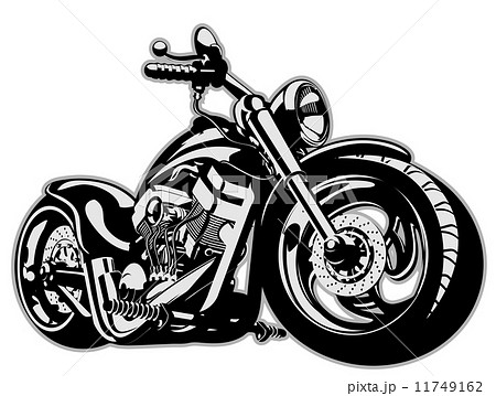 Vector Cartoon Motorbike - Stock Illustration [11749162] - PIXTA