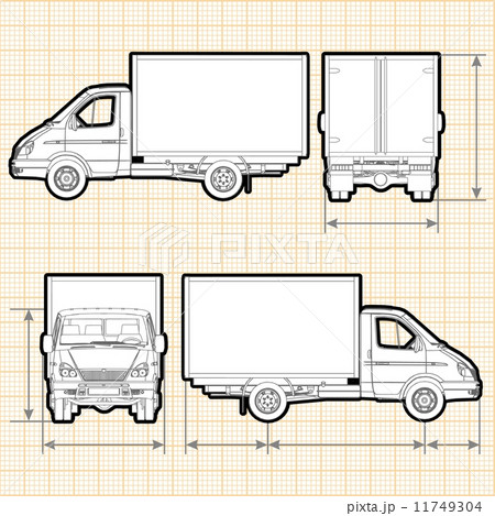 Delivery Cargo Truck Delivery Cargo Truck 11749304