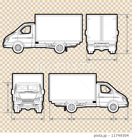 Delivery Cargo Truck Delivery Cargo Truck 11749304