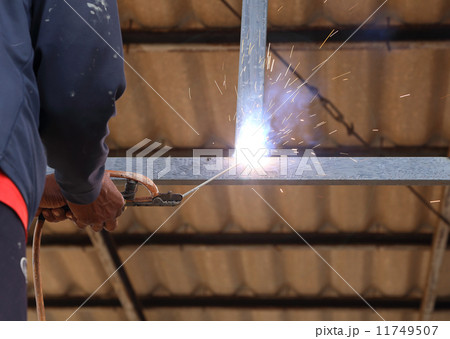 electric welding connecting construction metal 11749507