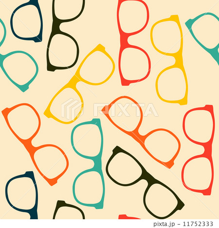 Seamless pattern with glasses in flat style. Seamless pattern with glasses in flat style. 11752333
