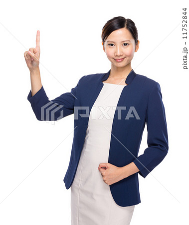 Businesswoman finger point out Businesswoman finger point out 11752844