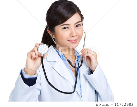 Woman doctor hold stethoscope 11752982