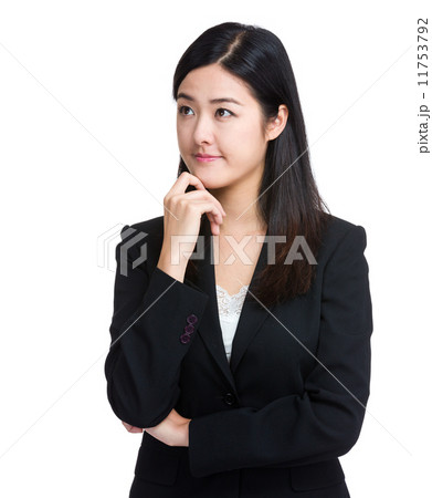 Thoughtful business woman Thoughtful business woman 11753792