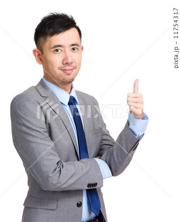 Asian business man thumb up Asian business man thumb up 11754317