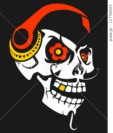 Skull With Headphones 11756603