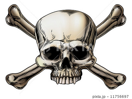 Skull and crossbones drawing Skull and crossbones drawing 11756697