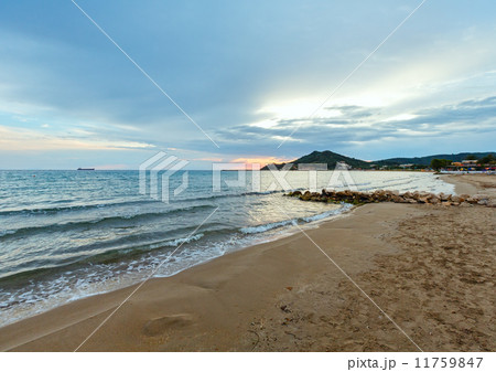 Sunrise on beach (Alykes, Zakynthos, Greece) Sunrise on beach (Alykes, Zakynthos, Greece) 11759847