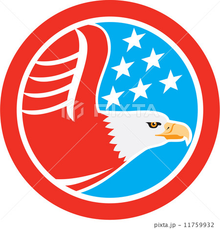 American Bald Eagle Stars Circle Retro American Bald Eagle Stars Circle Retro 11759932