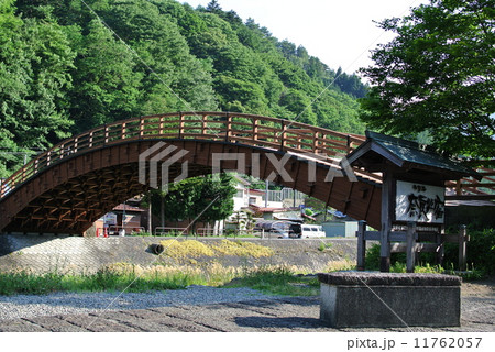 長野　奈良井宿　木曽の大橋 11762057