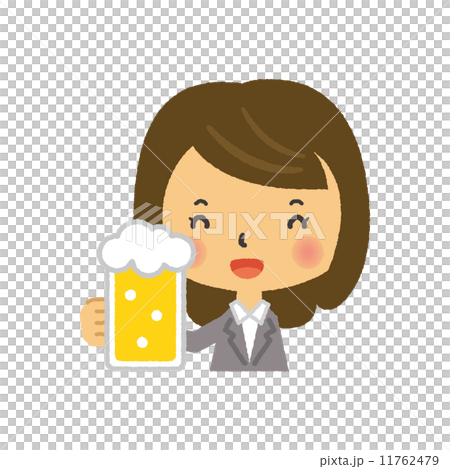 ビール　酒　OL　ジョッキ 11762479