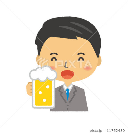 ビジネスマン　生中　ビール 11762480