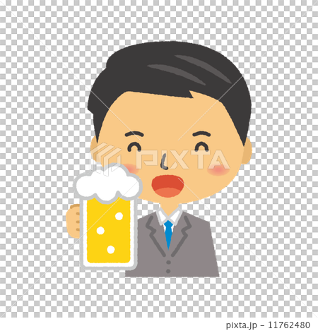 ビジネスマン　生中　ビール 11762480