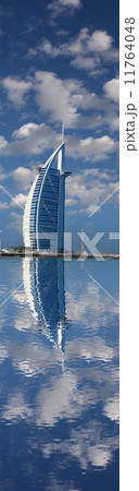 Luxury Burj Al Arab hotel on Jumeirah beach in Dubai, United Arab Emirates Luxury Burj Al Arab hotel on Jumeirah beach in Dubai, United Arab Emirates 11764048