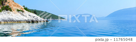 Summer Kefalonia coast panorama (Greece) 11765048
