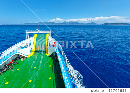 Sea summer view from ferry (Greece) 11765631