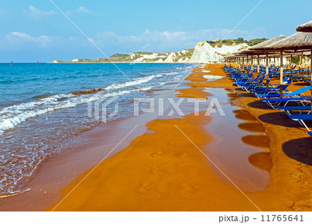 Xi Beach morning view (Greece, Kefalonia). 11765641
