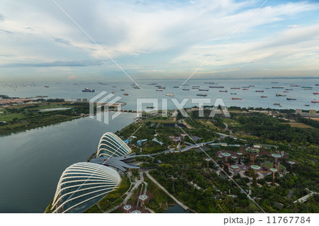 View of Singapore city skyline 11767784