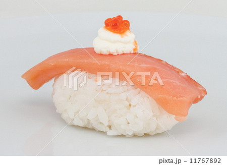 salmon sushi with white background salmon sushi with white background 11767892