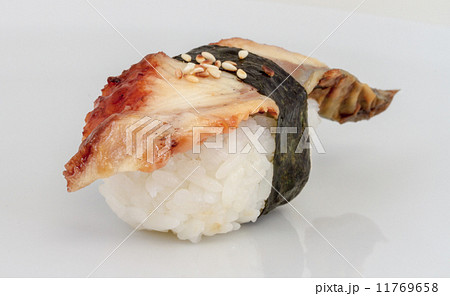 Eel sushi. Isolated over white. Eel sushi. Isolated over white. 11769658