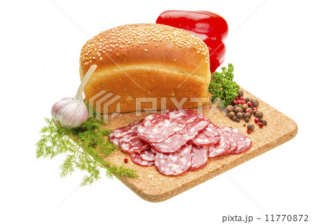 Fresh ripe salami 11770872