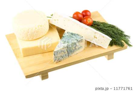 Variety of cheese: ementaler, gouda, Danish blue soft cheese and Variety of cheese: ementaler, gouda, Danish blue soft cheese and 11771761