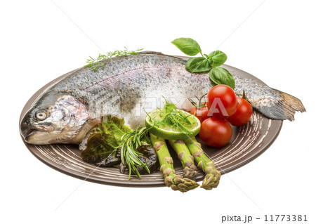 Fresh raw rainbow trout 11773381