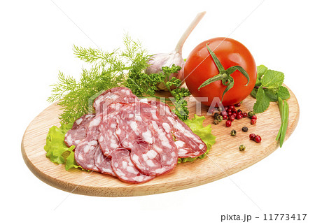 Fresh ripe salami 11773417