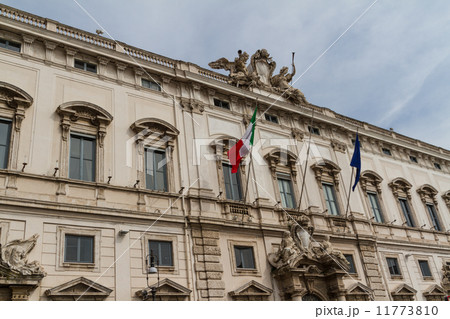 Rome, the Consulta building in Quirinale square. 11773810