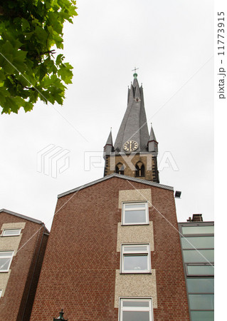 The historical center of Dusseldorf (Germany) on the Rhine (Stit 11773915
