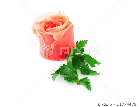 Marinated Ginger Isolated on White Background 11774479