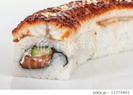 Japanese traditional Cuisine - Maki Roll with Cucumber , Cream C Japanese traditional Cuisine - Maki Roll with Cucumber , Cream C 11774901