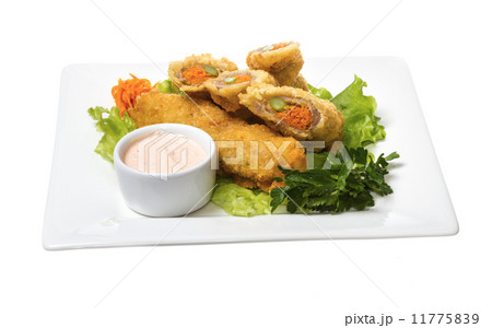 Japanese style pork cutlet with carrot and asparagus Japanese style pork cutlet with carrot and asparagus 11775839