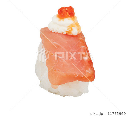 salmon sushi with white background salmon sushi with white background 11775969