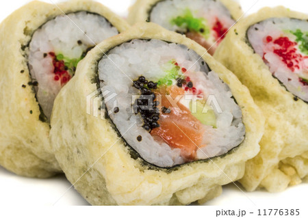Japanese Cuisine -Tempura Maki Sushi (Deep Fried Roll made of sa 11776385