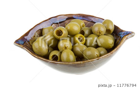 Olives over white background Olives over white background 11776794