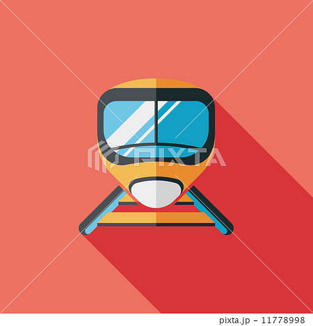 speed train flat icon with long shadow speed train flat icon with long shadow 11778998
