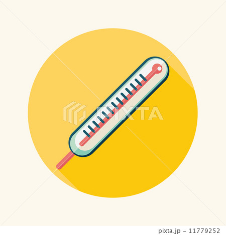thermometer flat icon with long shadow thermometer flat icon with long shadow 11779252