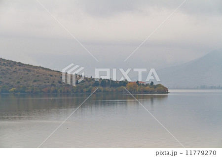 Kastoria traditional old city by the lake at Greece Kastoria traditional old city by the lake at Greece 11779270