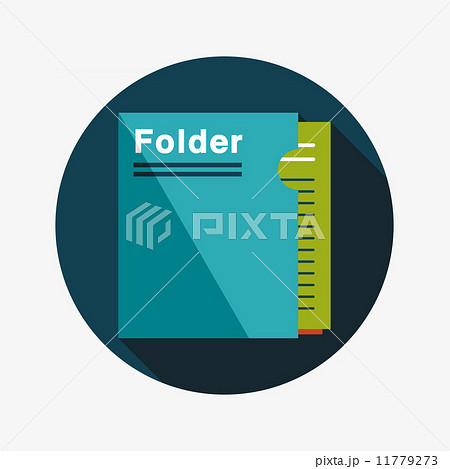 folder flat icon with long shadow,eps10 11779273