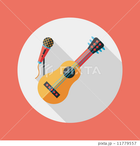 guitar flat icon with long shadow,eps10 guitar flat icon with long shadow,eps10 11779557