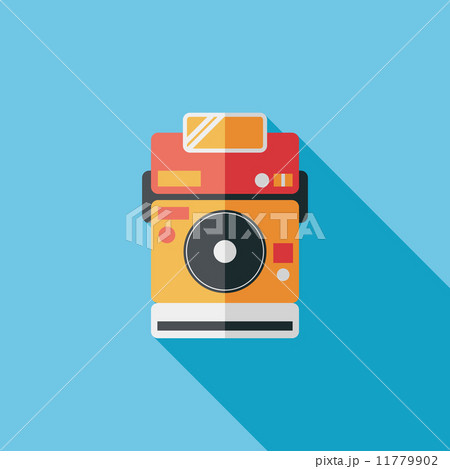 camera flat icon with long shadow,eps10 11779902