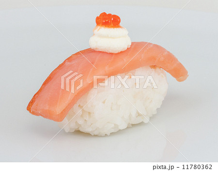 salmon sushi with white background salmon sushi with white background 11780362