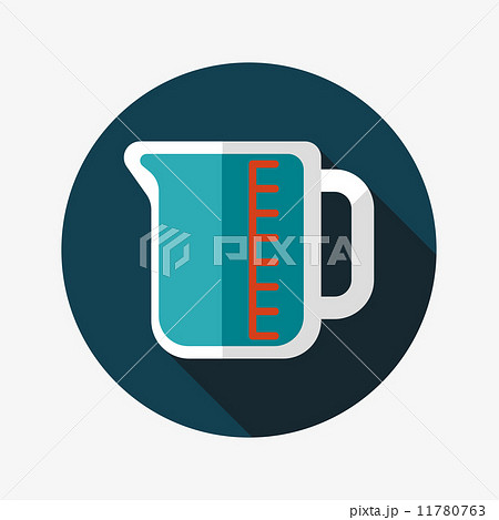 test tube flat icon with long shadow 11780763