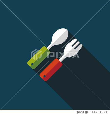 dishware and cutlery flat icon with long shadow,eps10 dishware and cutlery flat icon with long shadow,eps10 11781051
