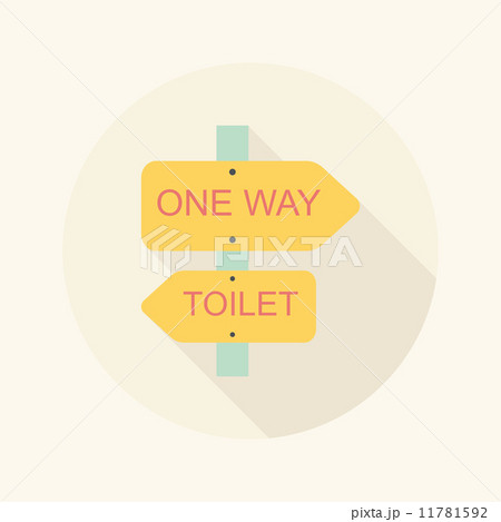 Signpost flat icon with long shadow Signpost flat icon with long shadow 11781592