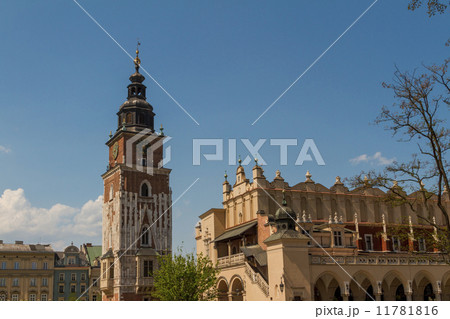 Town hall tower on main square of Krakow 11781816