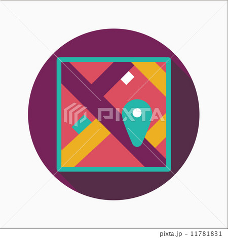 map location flat icon with long shadow map location flat icon with long shadow 11781831